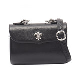 Chrome Hearts, Black/Silver, DOG ADMS Custom Order Women's Shoulder Bag, Leather/SV925, Black/Silver