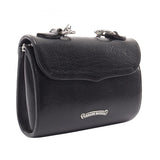 Chrome Hearts, Black/Silver, DOG ADMS Custom Order Women's Shoulder Bag, Leather/SV925, Black/Silver