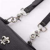 Chrome Hearts, Black/Silver, DOG ADMS Custom Order Women's Shoulder Bag, Leather/SV925, Black/Silver