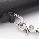 Chrome Hearts, Black/Silver, DOG ADMS Custom Order Women's Shoulder Bag, Leather/SV925, Black/Silver