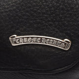 Chrome Hearts, Black, HOBO Scroll Label Women's Shoulder Bag, Leather/SV925, Black