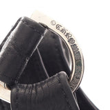 Chrome Hearts, Black, HOBO Scroll Label Women's Shoulder Bag, Leather/SV925, Black