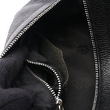 Chrome Hearts, Black, Dagger Zip Second Bag Clutch Bag, Leather, Black