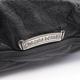Chrome Hearts, Black, Toiletry Duffle 3 Cemetery Cross Patch Duffle Handbag, Leather, Black