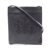 Chrome Hearts, Black, Square Pocket 3 Cemetery Cross Patch Shoulder Bag, Leather, Black