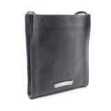 Chrome Hearts, Black, Square Pocket 3 Cemetery Cross Patch Shoulder Bag, Leather, Black