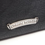 Chrome Hearts, Black, Square Pocket 3 Cemetery Cross Patch Shoulder Bag, Leather, Black