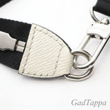 Billetera ponible Gaston de Louis Vuitton Taigarama Optical White, bolso de hombro para hombre M30935