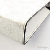 Billetera ponible Gaston de Louis Vuitton Taigarama Optical White, bolso de hombro para hombre M30935