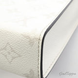 Billetera ponible Gaston de Louis Vuitton Taigarama Optical White, bolso de hombro para hombre M30935