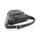 Chrome Hearts, Black, Large, SNAT PACK Waist Bag / Body Bag, Leather, Large, Black