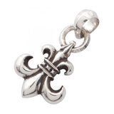 Chrome Hearts, Silver Tone, 2.7cm x 3.3cm, Chrome Hearts Jewelry BS FLEUR W/BALE Pendant Top, Sterling Silver 925, 27mm x 33mm, Silver Tone
