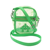 Chrome Hearts, Clear/Green, Mini, TAKA MINI 3 Cemetery Cross Patch Shoulder Bag, PVC Coated Canvas/Leather, Mini, Clear/Green
