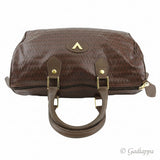 Vintage Mario Valentino MARIO VALENTINO Handbag V Mark Brown Gold Women's