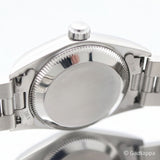 Vintage Rolex Oyster Perpetual 76080 Silver Dial Stainless Steel Ladies Watch