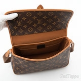 Louis Vuitton Monogram Old Nile Shoulder Bag Brown Women's Used Vintage High Brand - Pre-owned