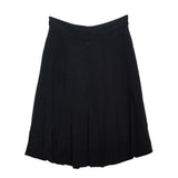 Chanel, Black, Size 38/42, Women's Coco Button Jacket and Skirt Suit Set, Silk, 38/42, Black