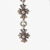 Chrome Hearts, Silver, 0.7cm x 4.2cm, Chrome Hearts Jewelry TINY E CH PLS 3 Drop Earrings, 925 Silver / K14 Gold, 0.7cm x 4.2cm, Silver