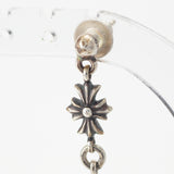 Chrome Hearts, Silver, 0.7cm x 4.2cm, Chrome Hearts Jewelry TINY E CH PLS 3 Drop Earrings, 925 Silver / K14 Gold, 0.7cm x 4.2cm, Silver