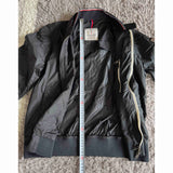 MONCLER, Black, Size 2, Nylon Windbreaker Jacket, Nylon, Size 2 (M), Black