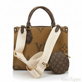 Louis Vuitton Monogram OnTheGo PM Tote Bag, Brown, M46373 - Pre-owned