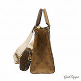 Louis Vuitton Monogram OnTheGo PM Tote Bag, Brown, M46373 - Pre-owned
