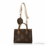 Louis Vuitton Monogram OnTheGo PM Tote Bag, Brown, M46373 - Vintage