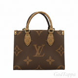 Louis Vuitton Monogram OnTheGo PM Tote Bag, Brown, M46373 - Pre-owned