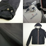 MONCLER URVILLE, Dark Navy, Size 12A, Kids Nylon Jacket, 100% Nylon, Size 12A (XS-SM), Dark Navy