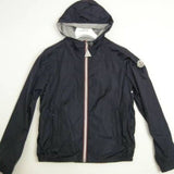 MONCLER URVILLE, Dark Navy, Size 12A, Kids Nylon Jacket, 100% Nylon, Size 12A (XS-SM), Dark Navy