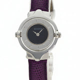 Gucci 6600L Turn-Face Watch Stainless Steel/Leather Women's