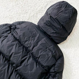 MONCLER MONTCLA, Black, Size 0, Hooded Nylon Down Jacket, Nylon, Size 0 (S), Black