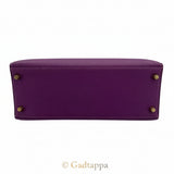 Hermes Kelly 28, Personal Order, C Stamp, Anemone/Argile/Gold Hardware, Togo Leather, Women's Shoulder Bag - Pre-owned