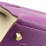 Hermes Kelly 28, Personal Order, C Stamp, Anemone/Argile/Gold Hardware, Togo Leather, Women's Shoulder Bag - Pre-owned