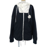 Moncler CHABAT, Navy Gray, Size 3, Reversible Blouson, Polyester Cotton, Size 3, Navy Gray