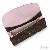 LOUIS VUITTON Long Wallet Monogram Portefeuille Emilie Rose Ballerine M61289 - Pre-owned