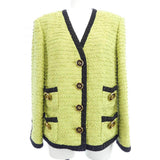 Gucci 560728 ZAA0O, Green, Size 38, Collarless Jacket, Size 38, Green