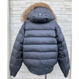 HETREGO BLAKER JA, Black, Size L, Hooded Fur Down Jacket, Polyester Down & Feather, Size L, Black
