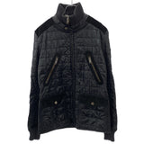 Gucci, Black, Size 48, Nylon Suede Leather Bomber Jacket, Nylon Leather Blend, 48, Black