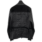 Gucci, Black, Size 48, Nylon Suede Leather Bomber Jacket, Nylon Leather Blend, 48, Black
