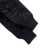 Gucci, Black, Size 48, Nylon Suede Leather Bomber Jacket, Nylon Leather Blend, 48, Black