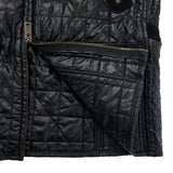 Gucci, Black, Size 48, Nylon Suede Leather Bomber Jacket, Nylon Leather Blend, 48, Black