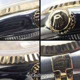 Vintage Rolex Datejust 79173MR Champagne Dial Diamond Two-Tone Gold Watch