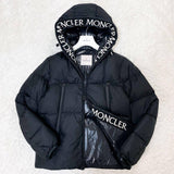 MONCLER MONTCLA, Black, Size 1, Hooded Nylon Down Jacket, Nylon, Size 1 (M), Black
