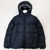 MONCLER MONTCLA, Black, Size 1, Hooded Nylon Down Jacket, Nylon, Size 1 (M), Black