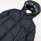 MONCLER MONTCLA, Black, Size 1, Hooded Nylon Down Jacket, Nylon, Size 1 (M), Black