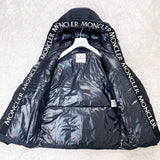 MONCLER MONTCLA, Black, Size 1, Hooded Nylon Down Jacket, Nylon, Size 1 (M), Black