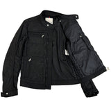 Moncler Men's Polyester Casual Streetwear Jacket – Black – Size 1 (M) – Pre-Owned Condition
