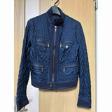 Moncler MARTINE, Dark Navy, Size 0, Quilted Jacket, Polyamide, Size 0, Dark Navy