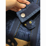 MONCLER MARTINE, Dark Navy, Size 0, Quilted Jacket, 100% Polyamide, Size 0, Dark Navy